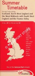 Summer Timetable - Scotland, North West England and the West Midlands with South West England and the Thames Valley, 20 May to 29 September 2001 by Virgin Trains